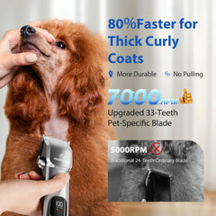 FuzzyFix clippers for large-area grooming deliver fast, even trims on thick coats