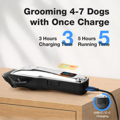 FuzzyFix dog clippers ceramic blade delivers durable, smooth cuts.