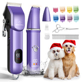 FuzzyFix dog grooming kit all-in-one for home grooming with dual clippers