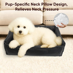 FuzzyTrek orthopedic-pp-cotton-dog-bed highlights spine and neck support