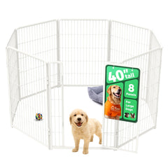 FXW Homeplus Unleashed 8-panel dog pen assembled for spacious indoor play