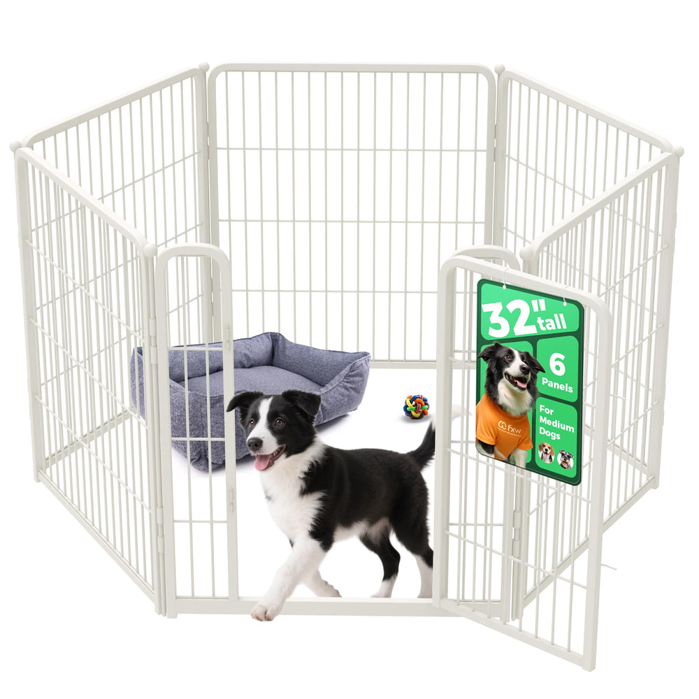 FXW Homeplus Unleashed indoor dog pen setup showing modular panels for scalable play area