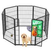 FXW Homeplus Unleashed indoor playpen front view shows sturdy construction for safe dog play