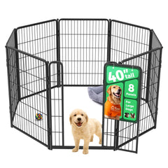 FXW Homeplus Unleashed indoor playpen front view shows sturdy construction for safe dog play