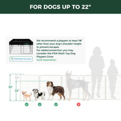 FXW Homeplus Unleashed patented semi-open design for stress-free dog play