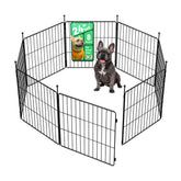FXW MiniPaws Unleashed yard setup shows a secure play space for small dogs outdoors.