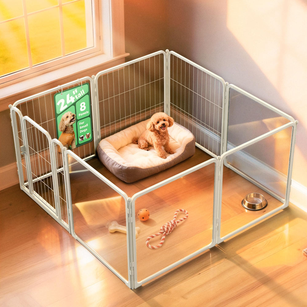 FXW Pawadise clear-view panels for calmer indoor play
