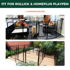 FXW Playpen Connector assembled in a stable fence structure.