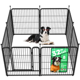 FXW Rollick dog playpen assembly demonstrates quick setup for indoor or outdoor use.