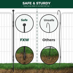 FXW Rollick playpen keeps small to medium dogs safely contained indoors.