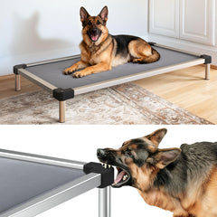 FXW TitanNest chew-proof frame close-up showing durable construction for tough chewers.