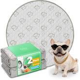 FXW washable dog pee pad round 36-inch khaki keeps whelping box clean and dry
