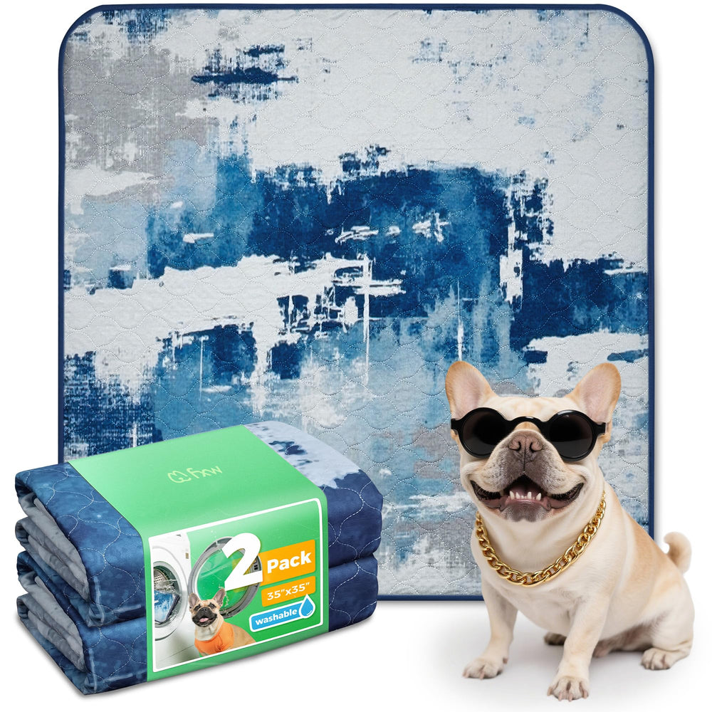 FXW washable pee pad 35-inch square top view for potty training space.