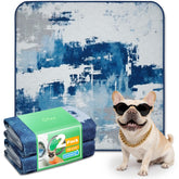 FXW washable pee pad 35-inch square top view for potty training space.