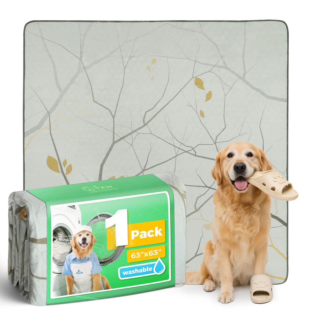 FXW washable pee pad with absorbent-core creates dry playpen spaces.