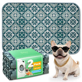 FXW washable pee pad with absorbent layer keeps pup space dry and tidy.