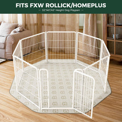 FXW washable-pee-pad anti-slip-backing keeps pad in place during playtime.