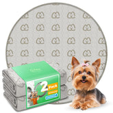 FXW washable pee pad round khaki leak-proof design keeps whelping box dry