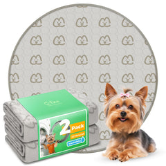 FXW washable pee pad round khaki leak-proof design keeps whelping box dry