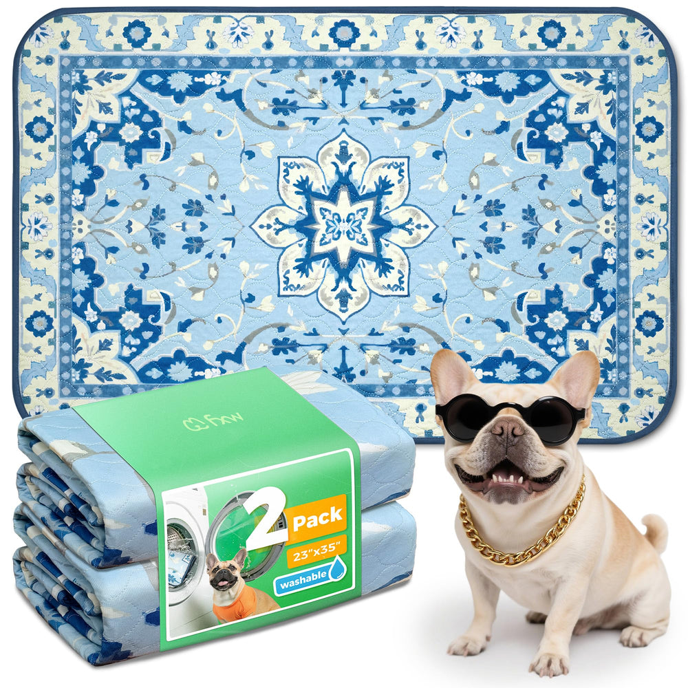 FXW washable pee pad with a super-absorbent layer keeps your pup dry and comfortable.