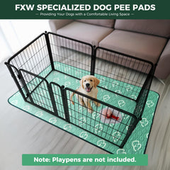 FXW washable pee pad waterproof shield protects floors from accidents.
