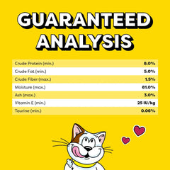 FYNORI all life stages label indicating broad suitability for cats