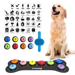 Fzixvow Dog Buttons Talk front view for clear training and communication.