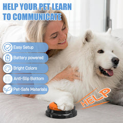 Fzixvow recordable dog buttons showing 30-second audio prompts.