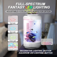 FZONE filtration-pump image highlights quiet operation for desk setups