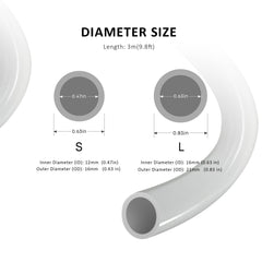 FZONE 3m grey tubing cut-to-length highlights easy customization for setups