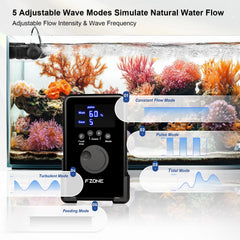 FZONE Wave Maker operates quietly with a smooth DC drive.