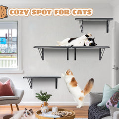 GADKE cat wall shelves climbing-perch illustrates versatile climbing and resting options for active cats.