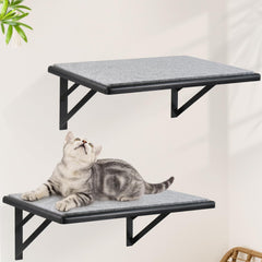 GADKE cat wall shelves set2 display showcases spacious platforms for lounging and observation.