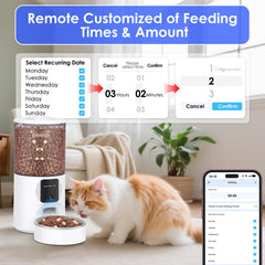 GAHOGA smart app with dual-band WiFi for feeding control from anywhere.