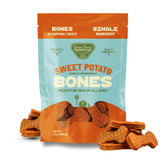 Gaines Family Farmstead Sweet Potato Dog Bones bag front — all-natural grain-free training treat.