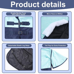 Gallopoff front-closure two-buckle design secures a customizable fit