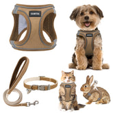 GAMUDA arnés-collar y correa ajustables para paseos cómodos.