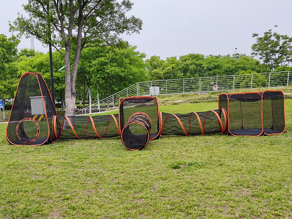 Gaorui 6in1 pet tunnel cubes offer roomy play space for pets.