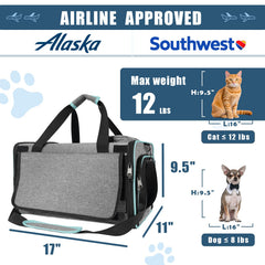 GAPZER Alaska cat carrier interior tether keeps your pet secure