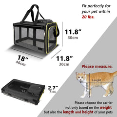 GAPZER cat carrier roller blinds provide privacy during travel for nervous pets