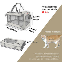 GAPZER cat carrier privacy curtains provide discreet calm environment for nervous pets.