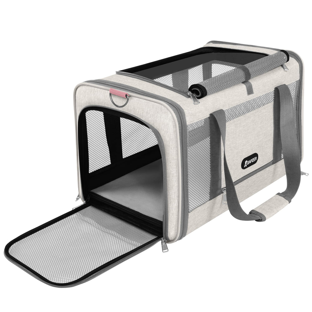 GAPZER cat carrier top opening enables easy loading during travel.
