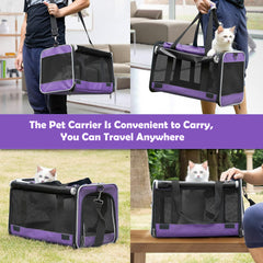 Gapzer large cat carrier with privacy blinds for calmer journeys