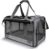 Gapzer pet carrier dimensions offer roomy travel space for medium to large cats.