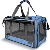 GAPZER Pet Carrier dimensions image showing 18.1 by 11.8 by 11.8 inches interior for travel.