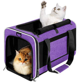 GAPZER pet carrier large-cat with 5-sided mesh for airflow during travel