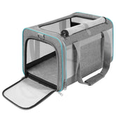GAPZER pet carrier large cat top load design for easy loading on road trips.