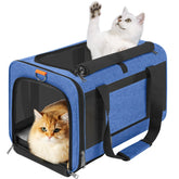 GAPZER Pet Carrier Large top view shows easy top-load access for quick loading