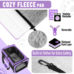 GAPZER carrier removable machine-washable cover with fleece side