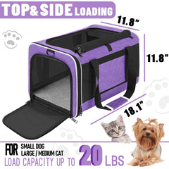 GAPZER pet carrier top-load entry for easy pet loading during trips